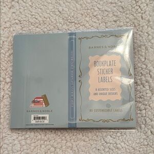 Barnes & Noble Blue Bookplate Sticker Labels